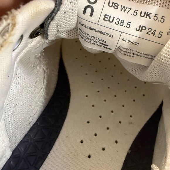 On Running Gray and Black Athletic Shoes - Picture 9 of 9